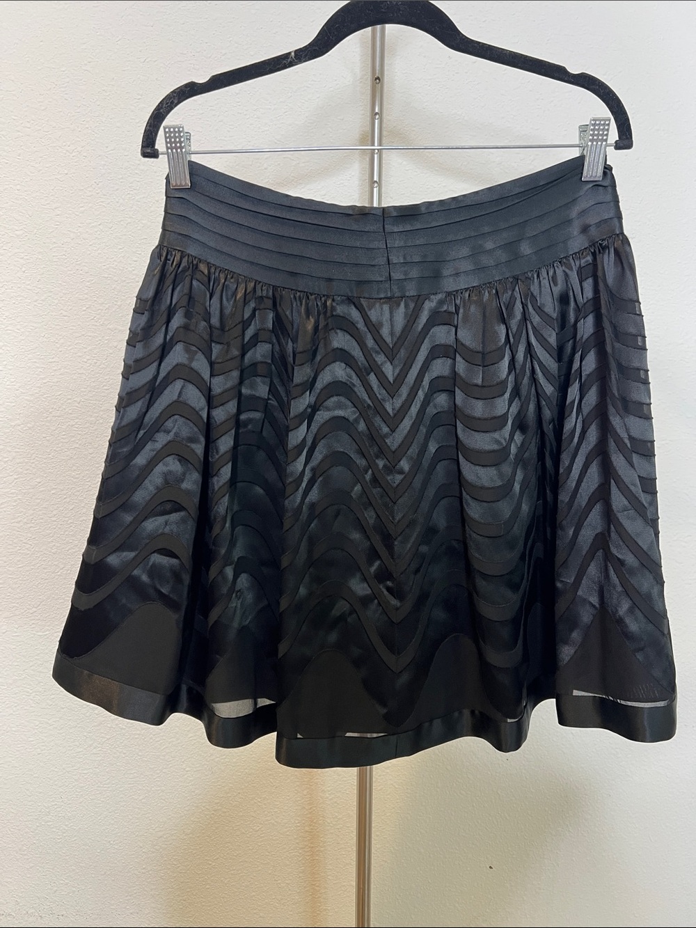 BCBGMaxAzria Silk A-Line Skirt